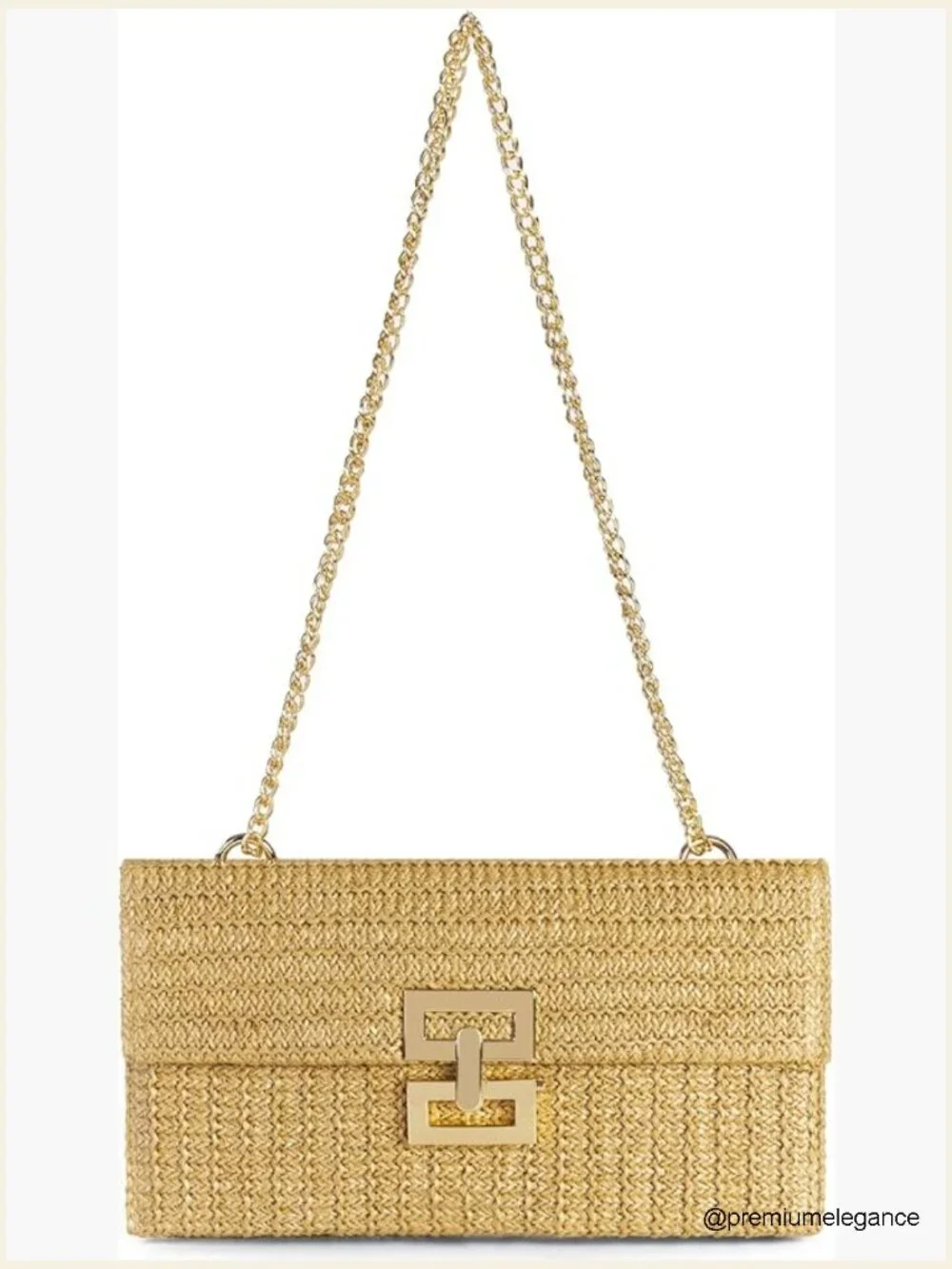 Straw Clutch Purse Summer Beach Handbag Boho Woven Envelope Wallet Crossbody